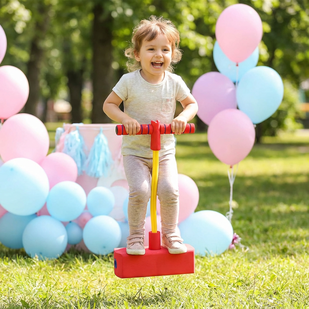 Kinder-Pogo-Hüpfer aus Schaumstoff – Hüpfspielzeug für drinnen & draußen