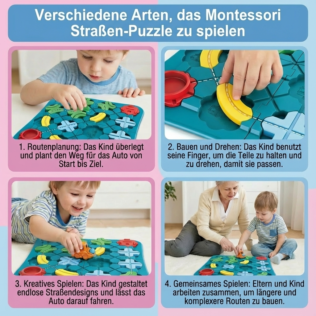 Montessori Straßen-Puzzle
