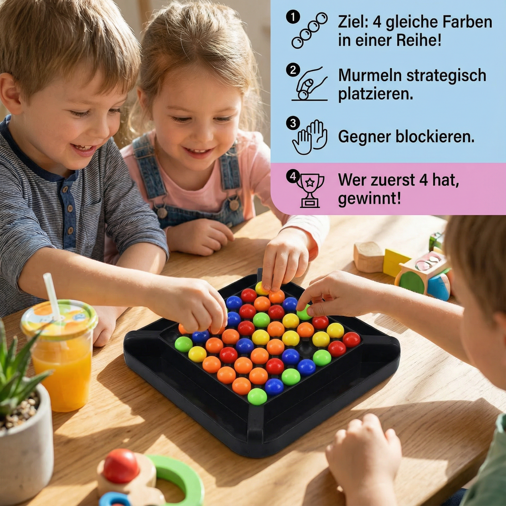 Farben Match Logikspiel – Interaktives Kugel-Denkspiel für Kinder & Erwachsene