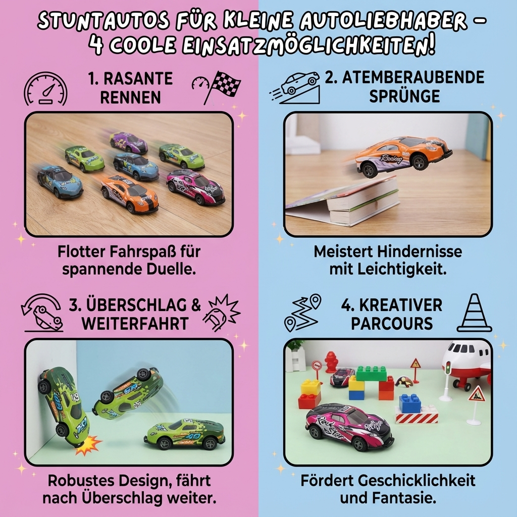 Stuntautos für kleine Autoliebhaber