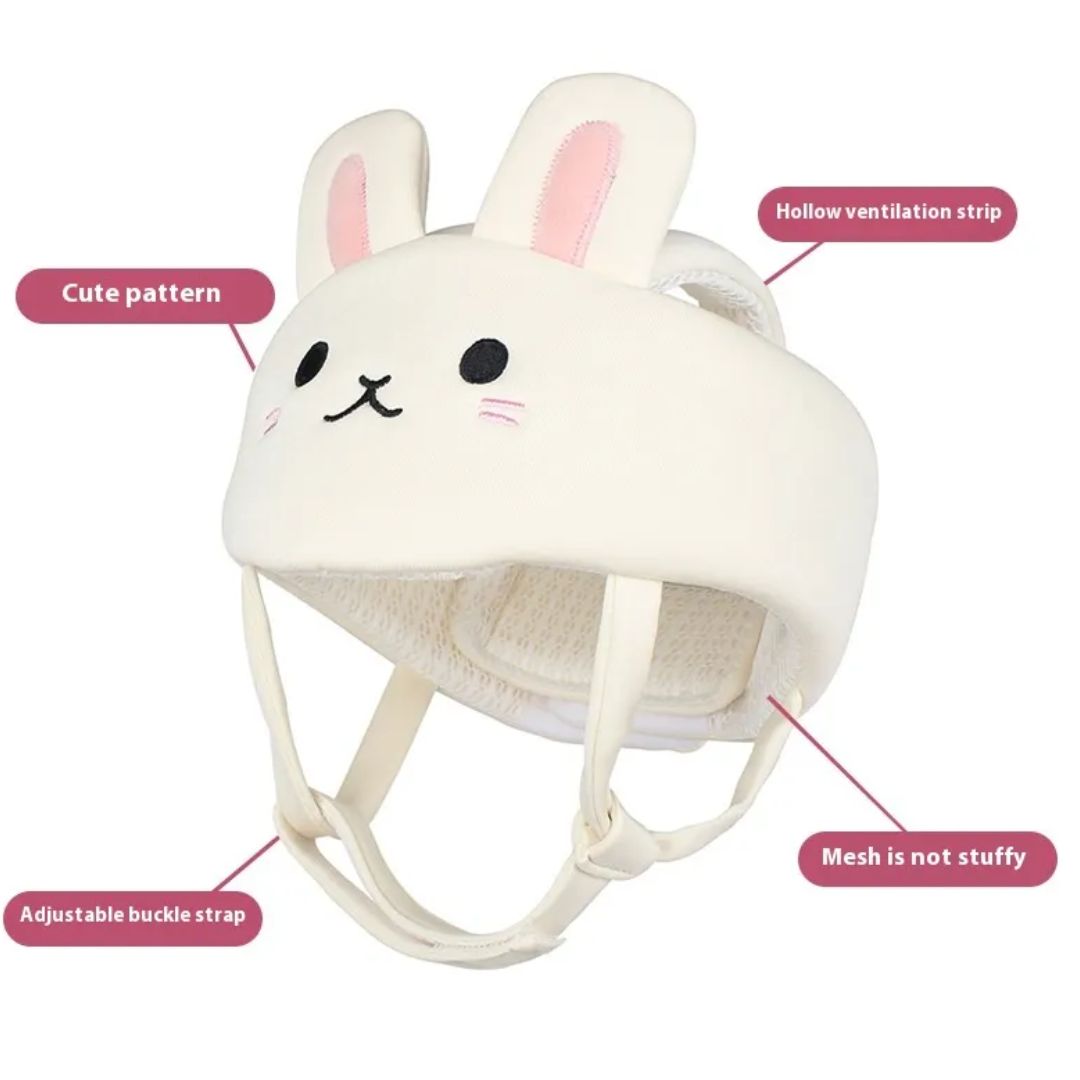 Baby Schutzhelm mit Tiermotiv – Weicher Kopfschutz für Kleinkinder