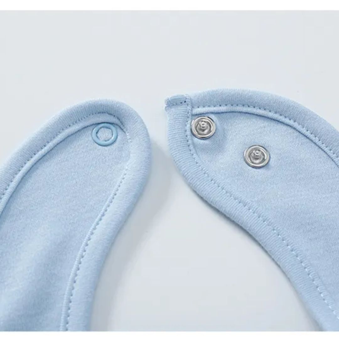 Baby Lätzchen aus Weicher Baumwolle – Saugfähig & Hautfreundlich mit Druckknopf