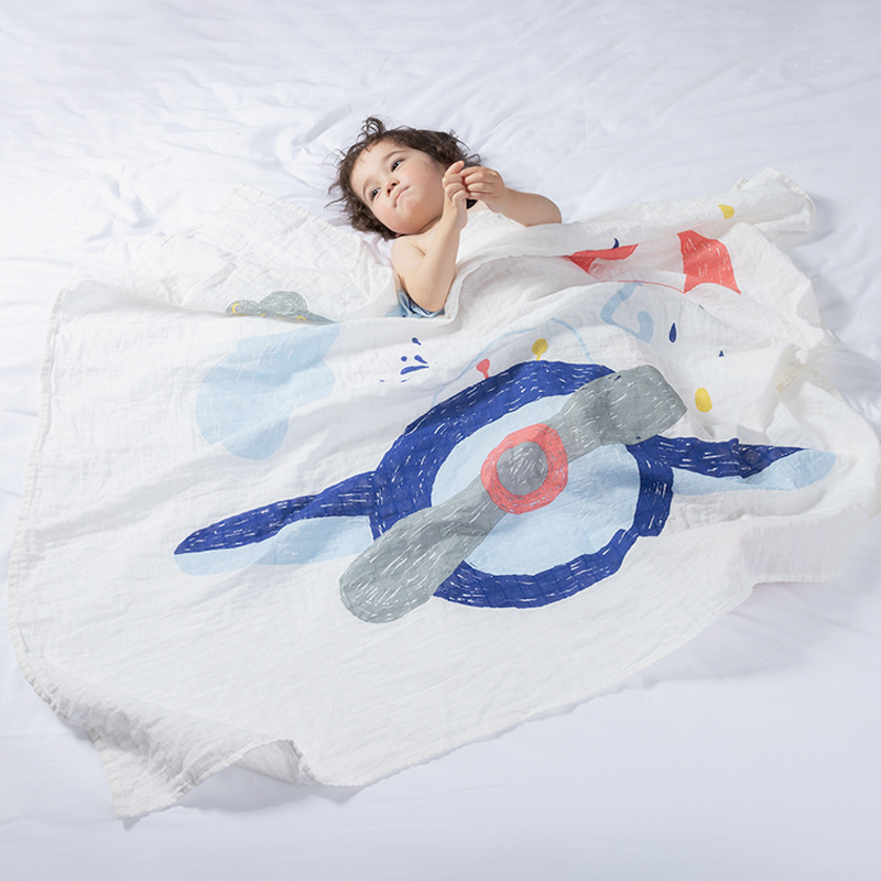Baby Decke und Musselin Swaddle Tuch für Neugeborene