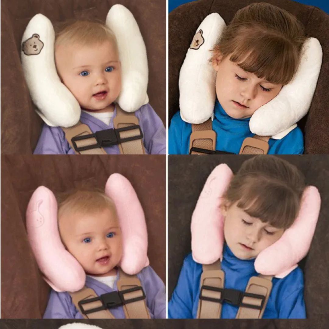 Kinder Nackenkissen für Autositz – Weiches Kopfstützenkissen für Babys