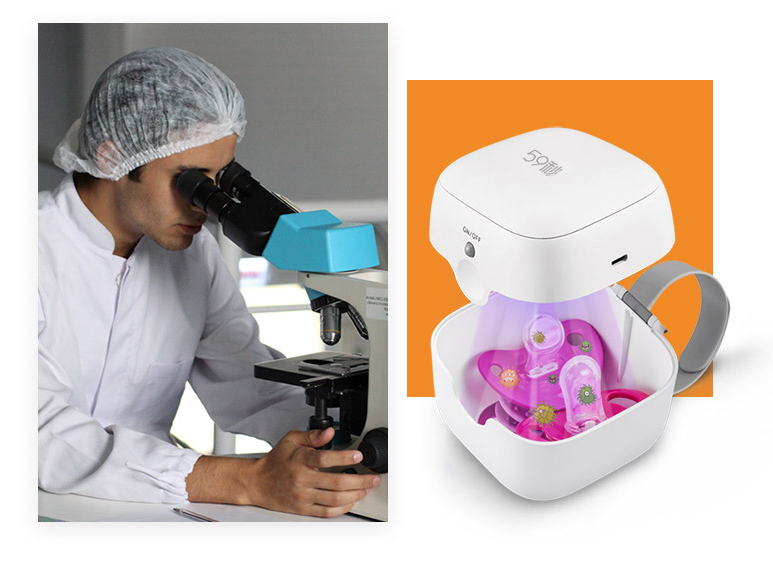 Portabler Schnuller Sterilisator – Hygienische Desinfektion für Babyschnuller