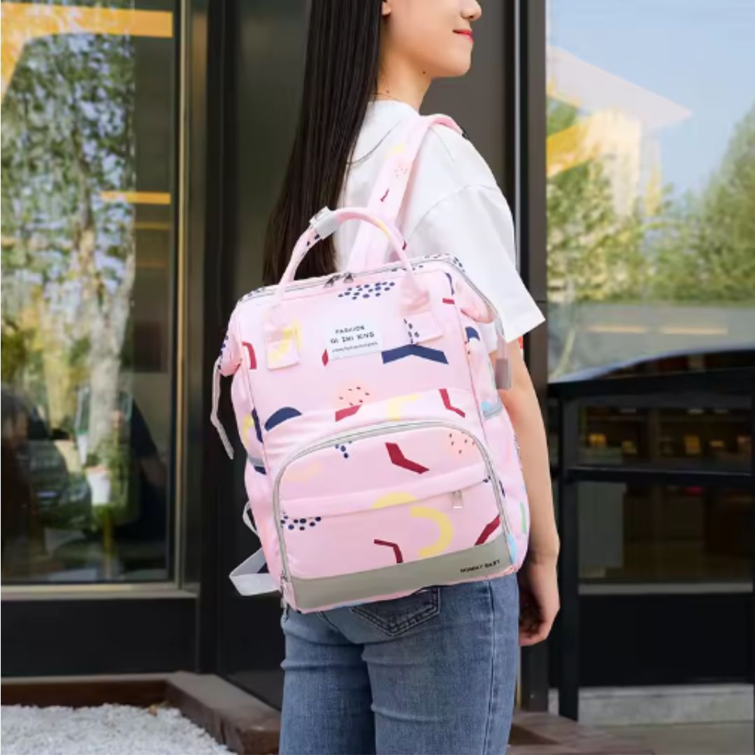 Wickelrucksack für Eltern – Großer Baby Rucksack mit vielen Fächern