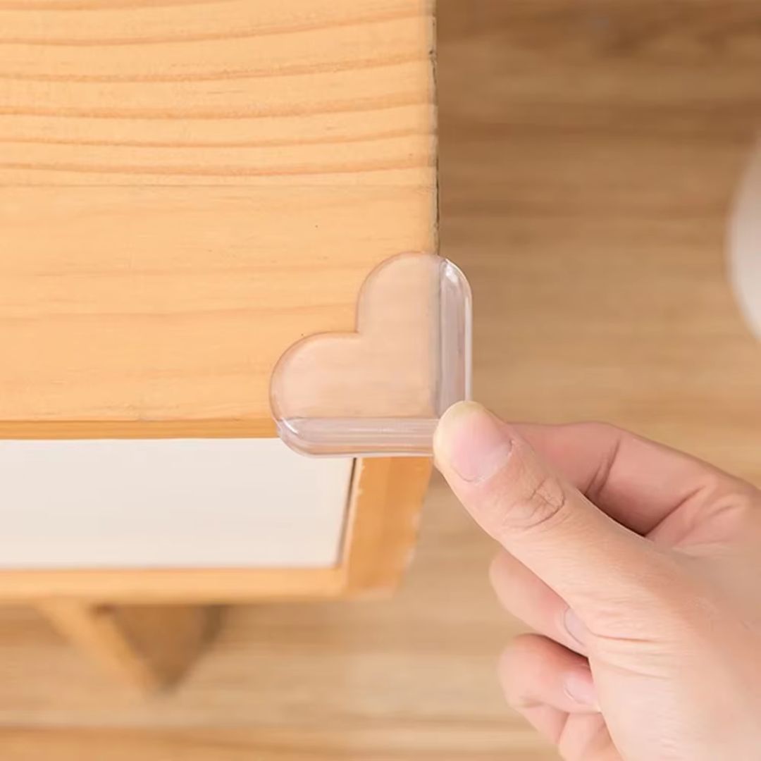 Herz Eckenschutz Transparent – Baby Sicherheits Eckenschützer für Möbel