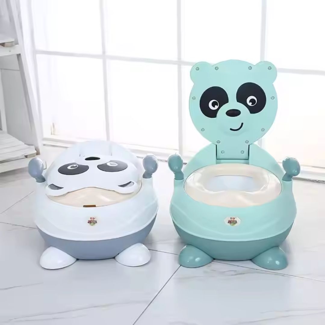 Töpfchenstuhl für Kinder in Pandaform – Weiches Baby Töpfchen mit PU-Sitz
