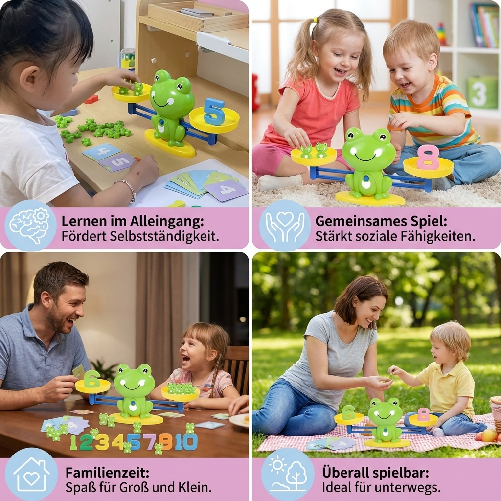 Pädagogische Frosch Waage Kinder Spielzeug - Mathematik leicht gemacht!