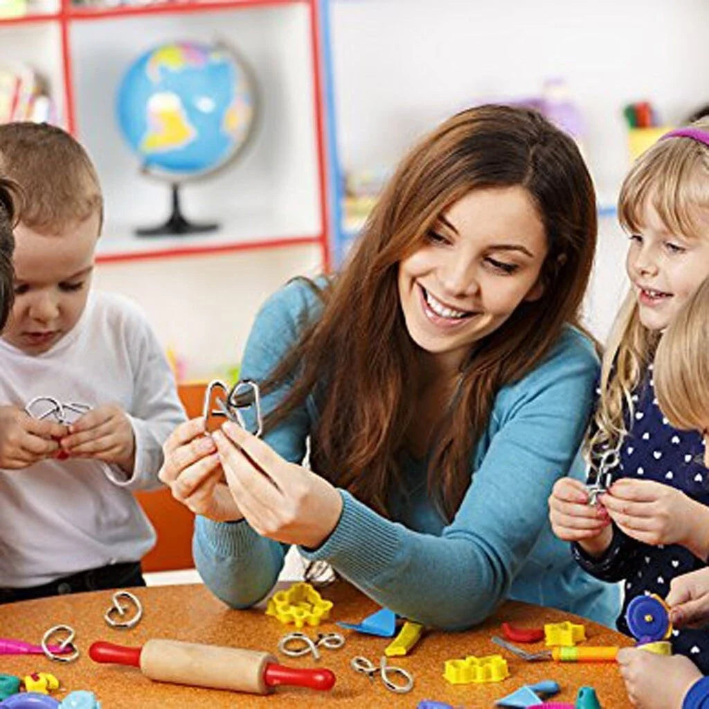 Metall-Puzzle-Ring-Set