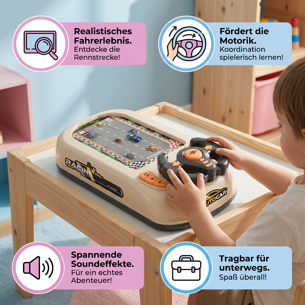 Abenteuer Rennspiel Box für Kinder