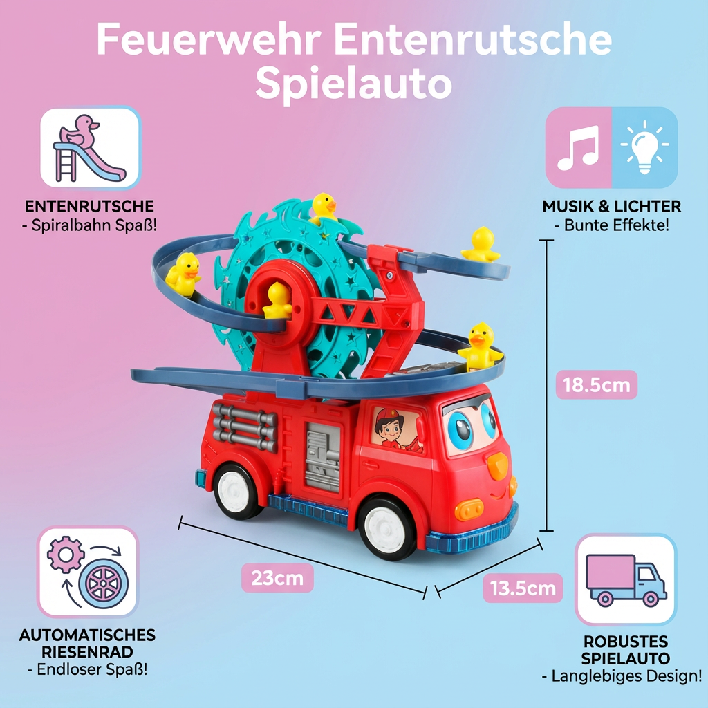 Feuerwehr Entenrutsche Spielauto