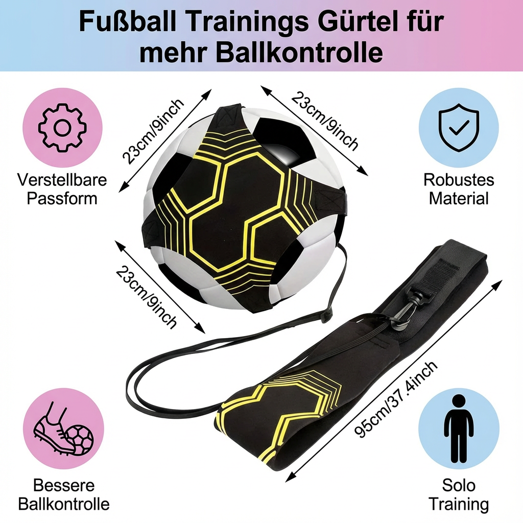 Fußball Trainings Gürtel für mehr Ballkontrolle