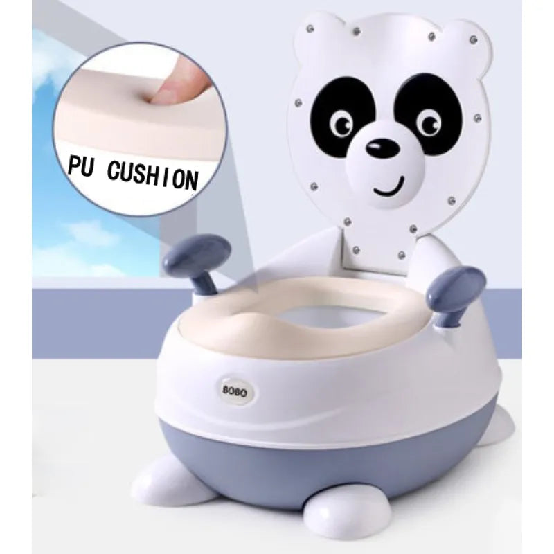 Töpfchenstuhl für Kinder in Pandaform – Weiches Baby Töpfchen mit PU-Sitz