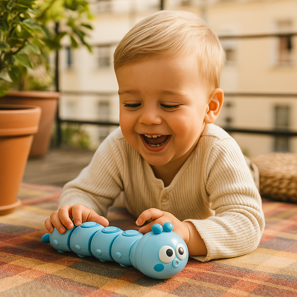 Aufziehbare Raupen Kinder Bauchlage und Krabbelspielzeug