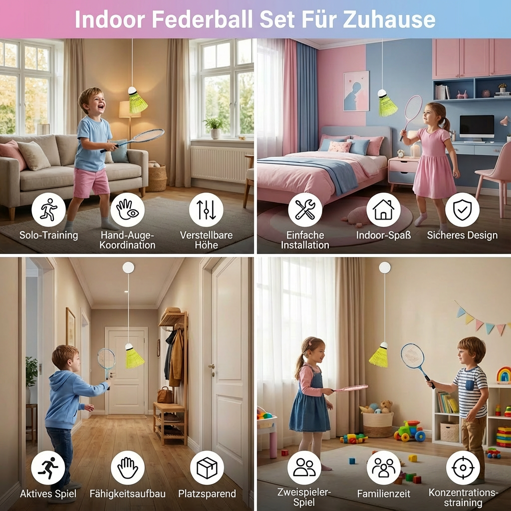 Indoor Federball Set Für Zuhause