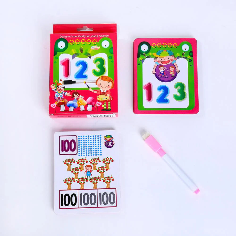 Pädagogische Unterhaltung – Wiederverwendbare Lernkarten für Kinder