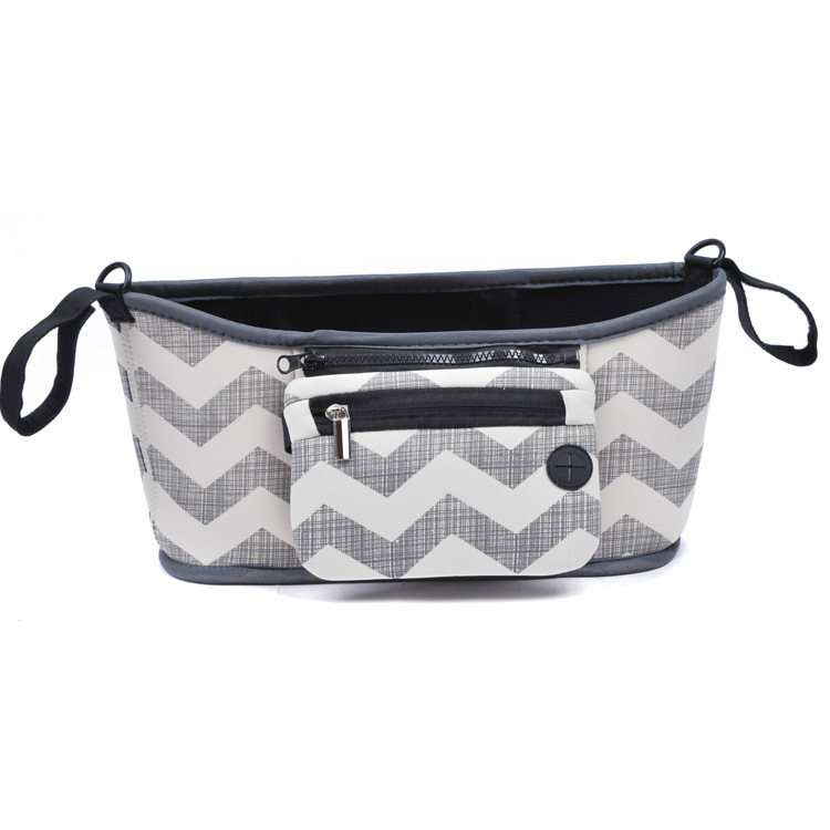 Praktische Wickeltasche für Kinderwagen – Mit Mehreren Fächern und Reißverschluss