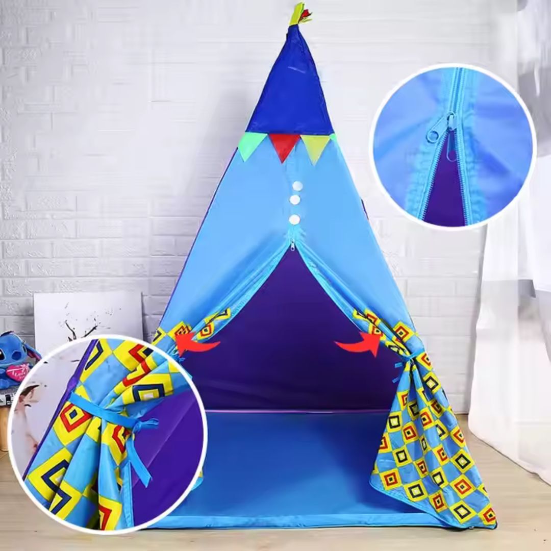 Buntes Kinderzelt - Indoor-Spielzelt für kreatives Spielen