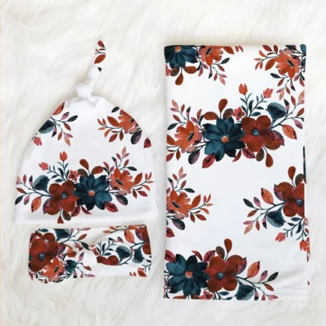 Neugeborenen Pucktuch mit Mütze – Weicher Baby Wickelsack aus Baumwolle