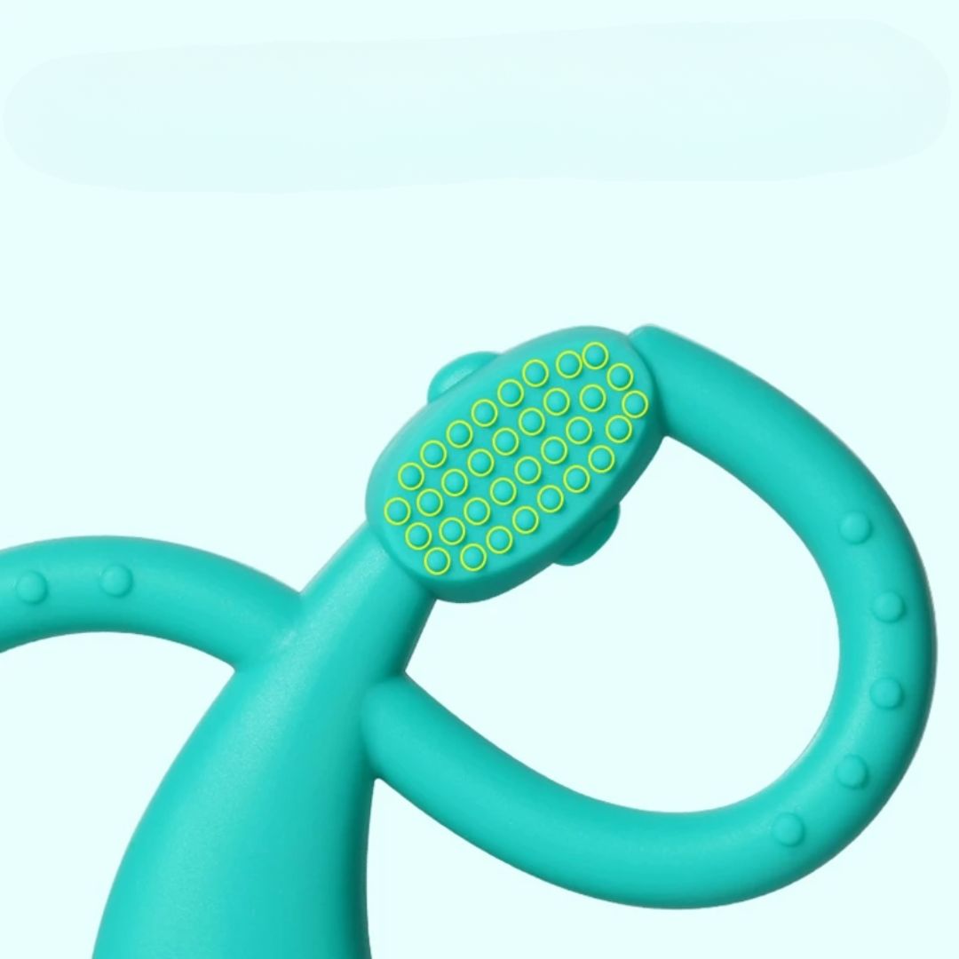 Baby Beißring Affe aus Silikon – Beißspielzeug für Babys & Kleinkinder