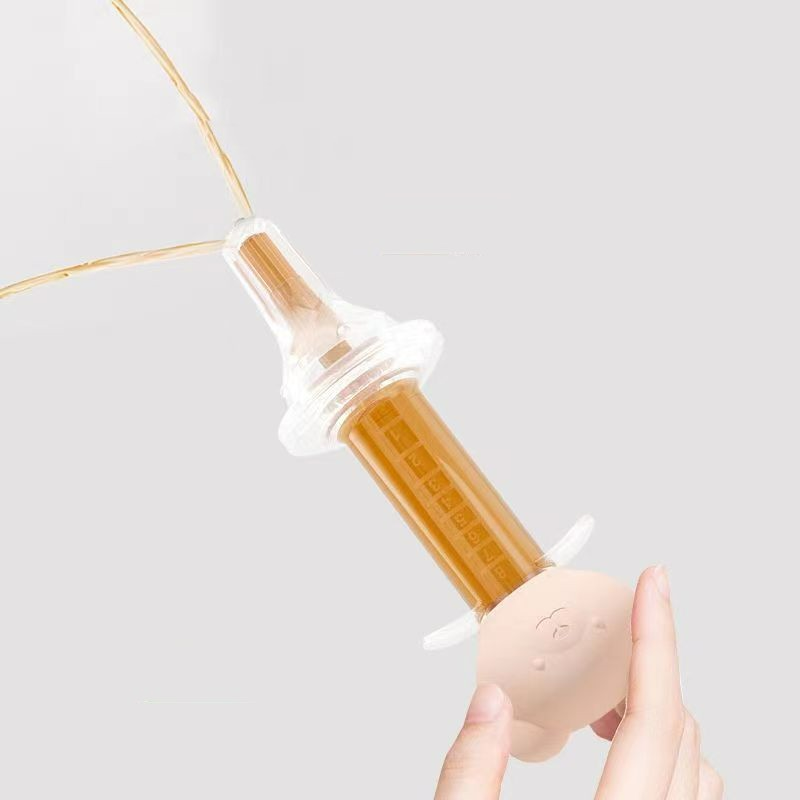 Silikon-Babyfütterer und -Schnuller – Medikamentenspender mit Bärendesign