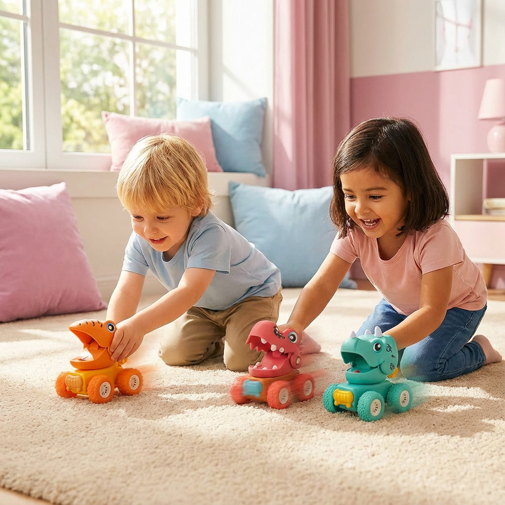 PUSH & DRIVE DINO MONSTERTRUCKS