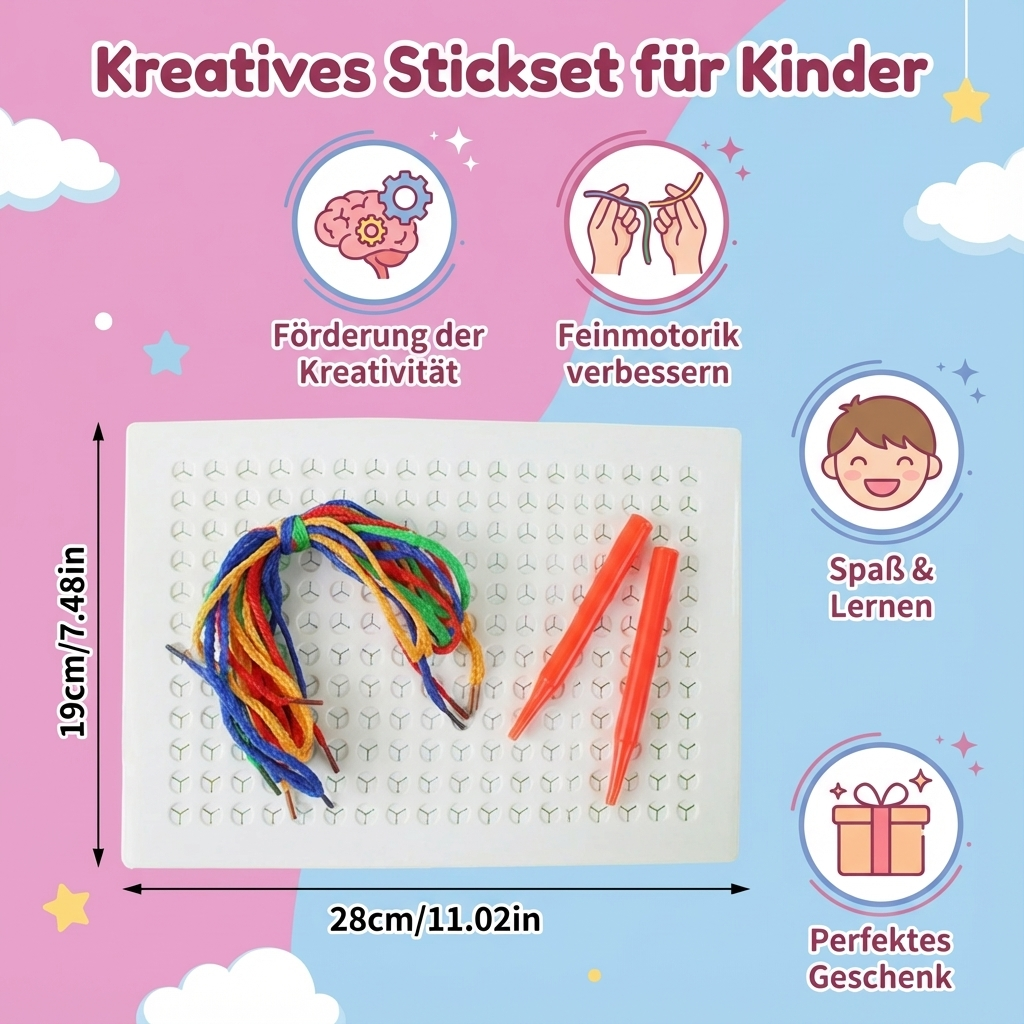Kreatives Stickset für Kinder