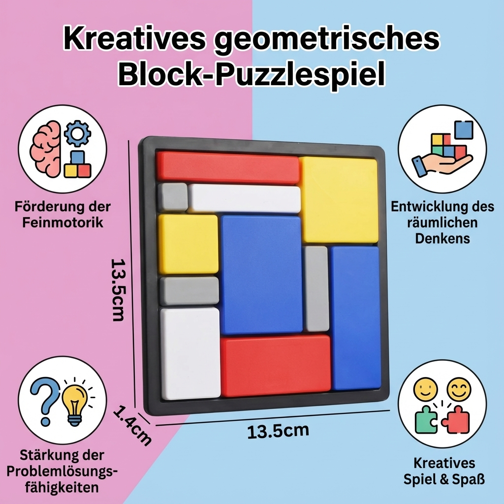 Kreatives geometrisches Block-Puzzlespiel