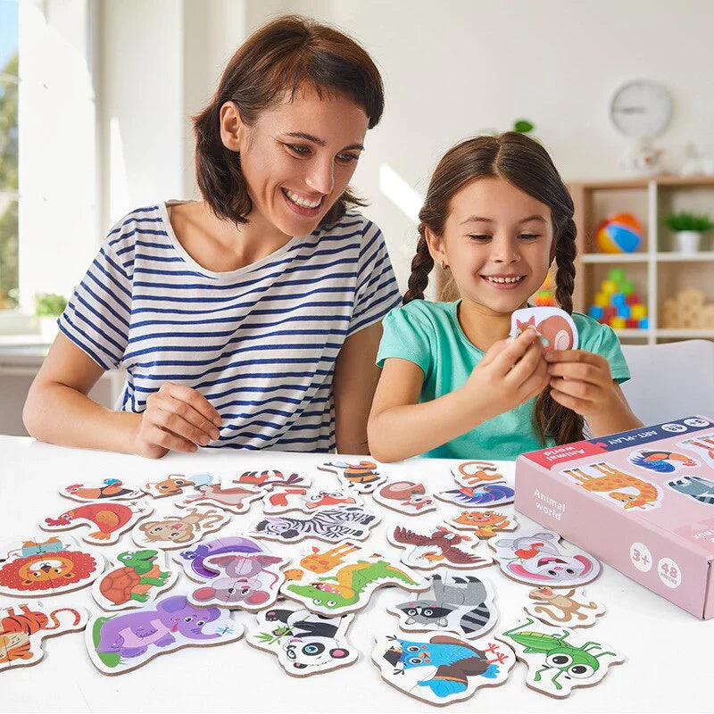 Lernspaß mit bunten Motiven – Pädagogisches Kinderpuzzle