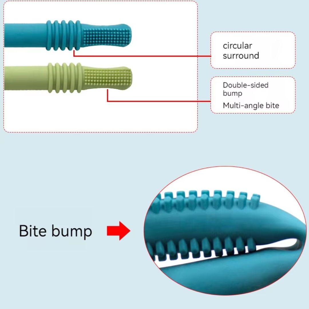 Beißröhrchen für Babys – Wiederverwendbar Silikon Zahnungshilf