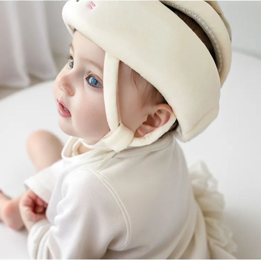 Baby Schutzhelm mit Tiermotiv – Weicher Kopfschutz für Kleinkinder