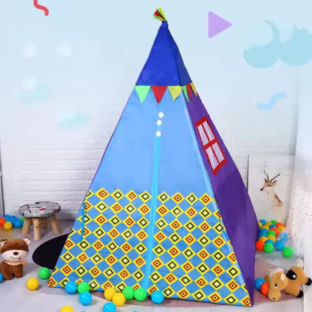 Buntes Kinderzelt - Indoor-Spielzelt für kreatives Spielen