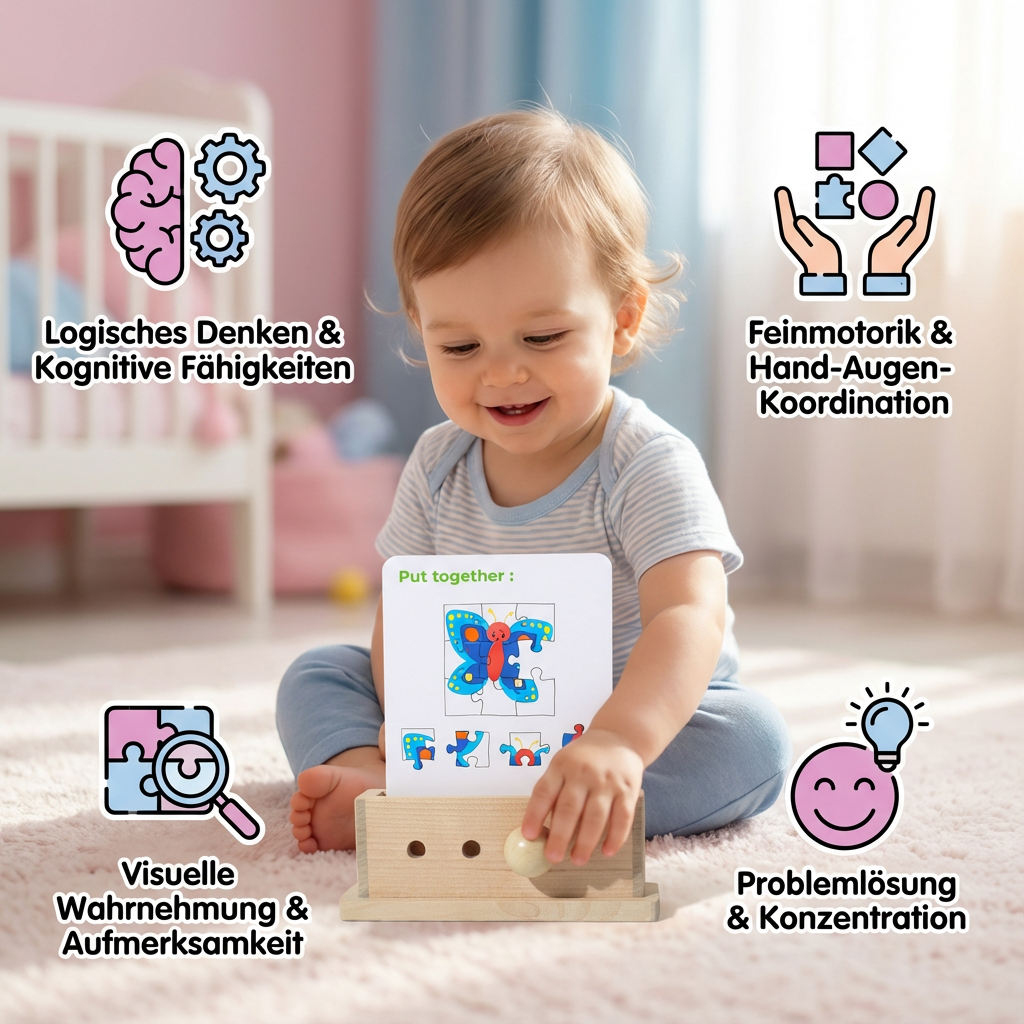 Holz Logik Entschlüsselungs Lernspiel für Kinder - Frühe Fähigkeiten Fördern