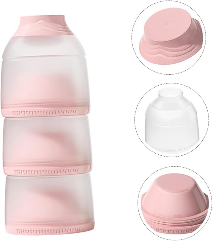 Baby Milchpulver Spender – Tragbarer Stapelbehälter für Milchpulver, Snacks & Brei
