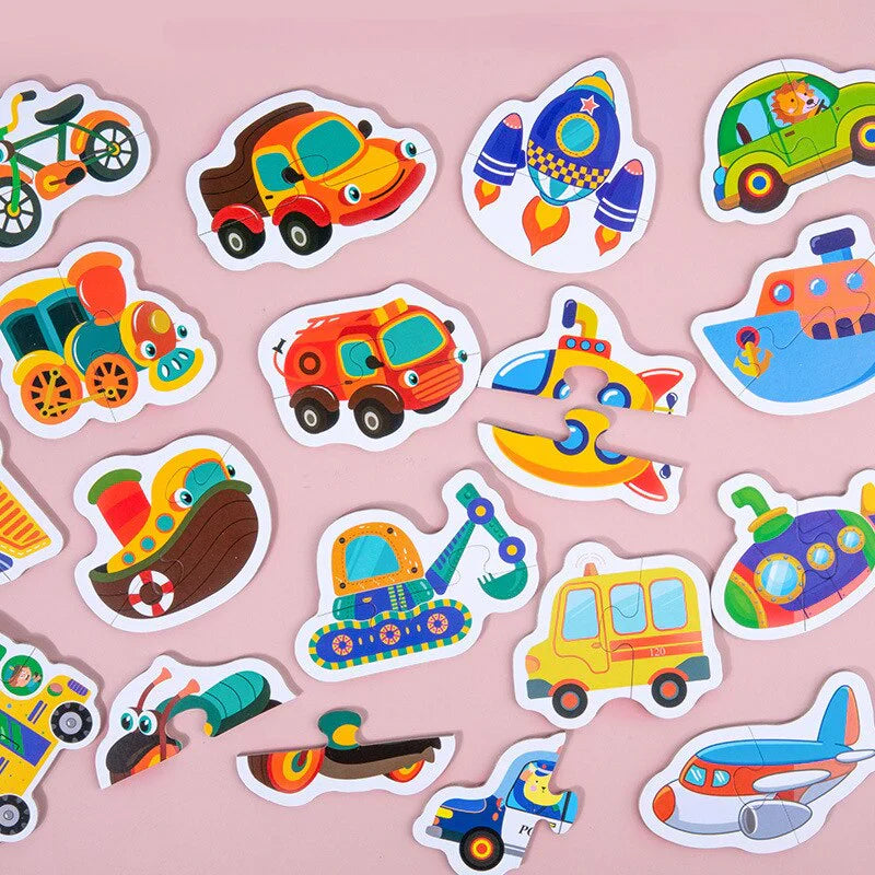 Lernspaß mit bunten Motiven – Pädagogisches Kinderpuzzle