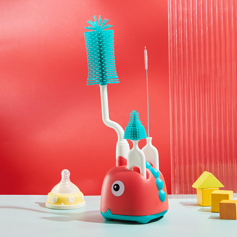 Flaschenbürsten Set für Babyflaschen – 5-teiliges Reinigungsset mit Halter