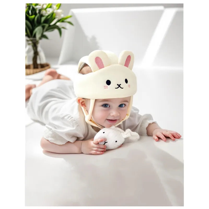 Baby Schutzhelm mit Tiermotiv – Weicher Kopfschutz für Kleinkinder