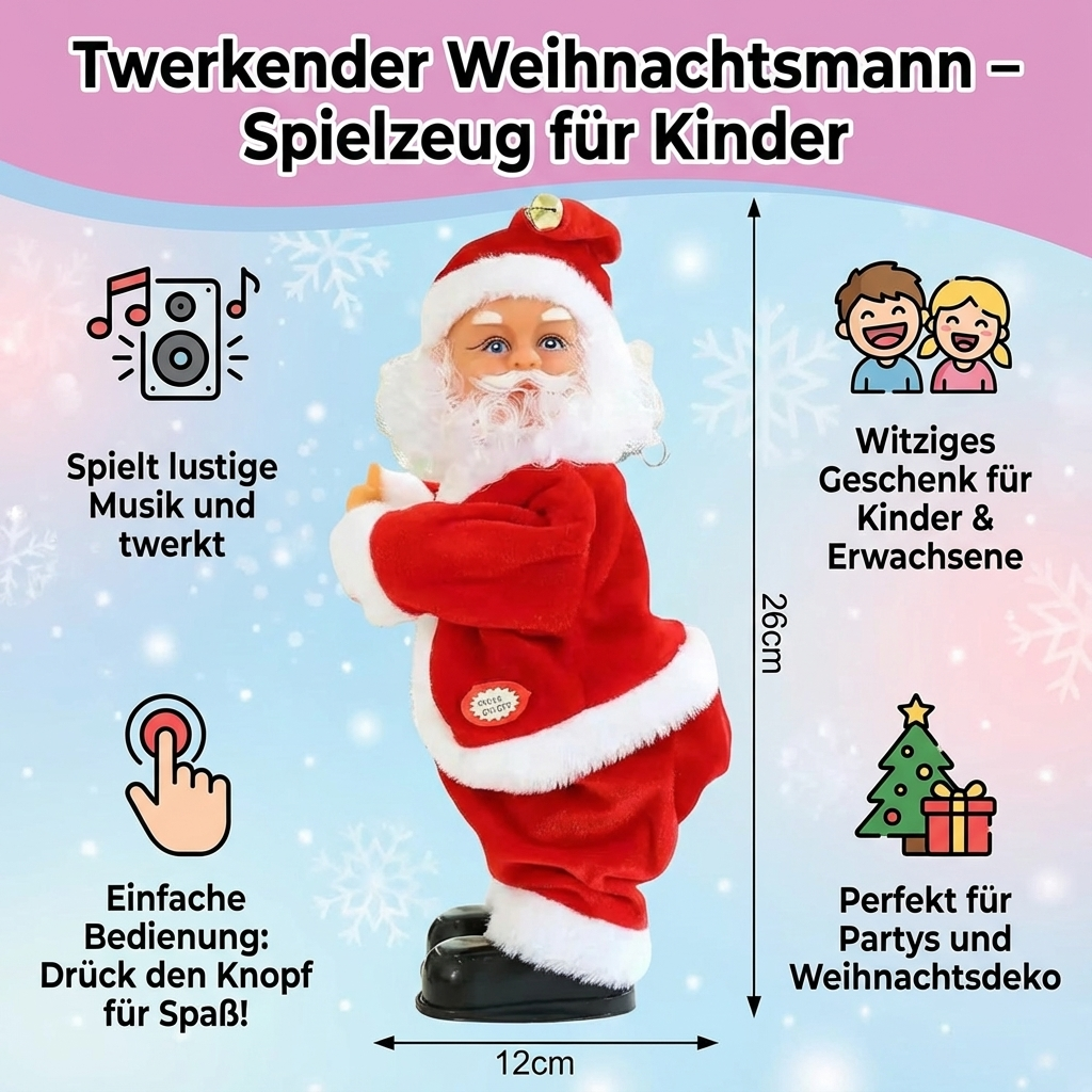 Twerkender Weihnachtsmann – Spielzeug für Kinder