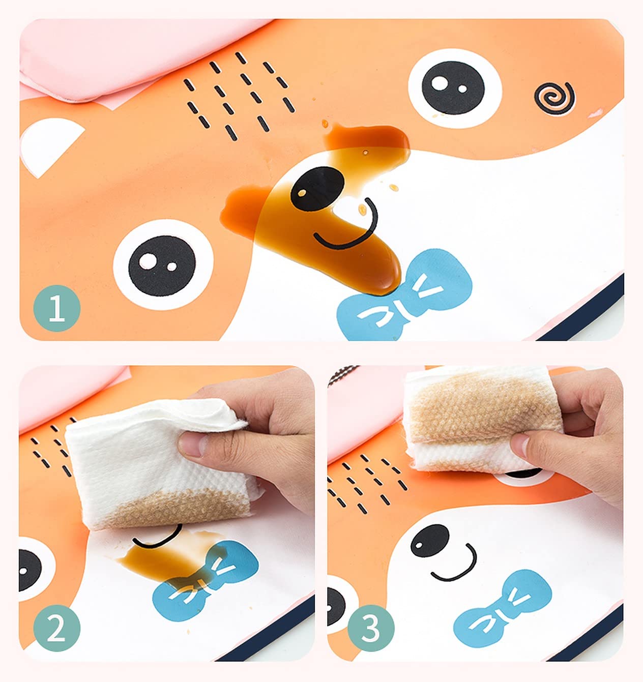 Baby-Schürze mit Taschen für Malen und Essen