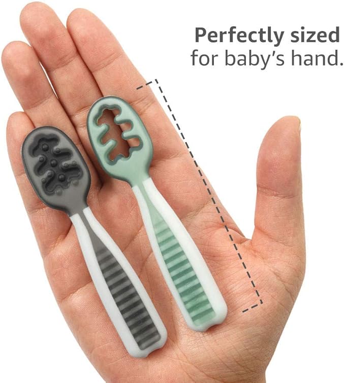 Baby Lernlöffel Set – Selbstlern-Besteck für Babys