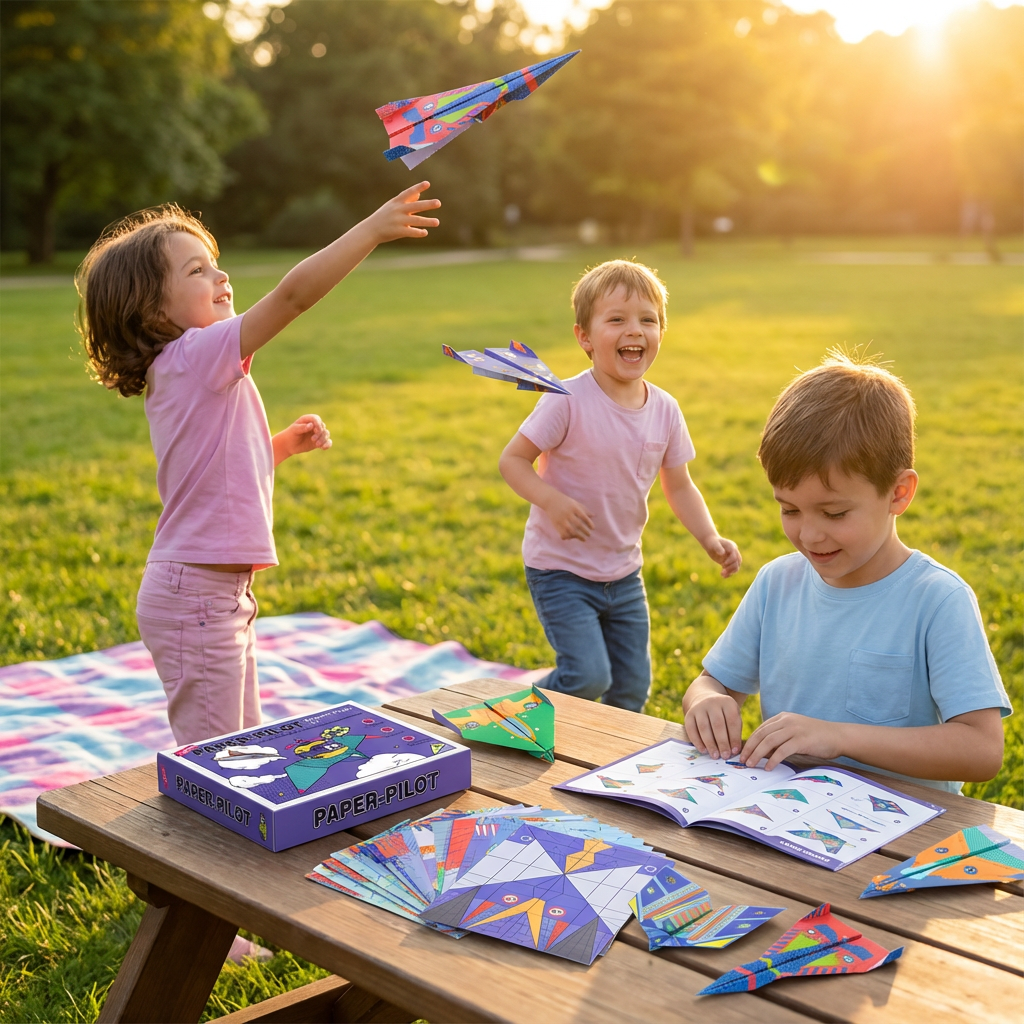 Origami Papier Flieger Bau Set mit Anleitungen