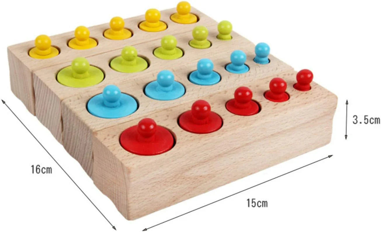 Sortierset für Zylinder – Montessori Sortierspielzeug aus Holz