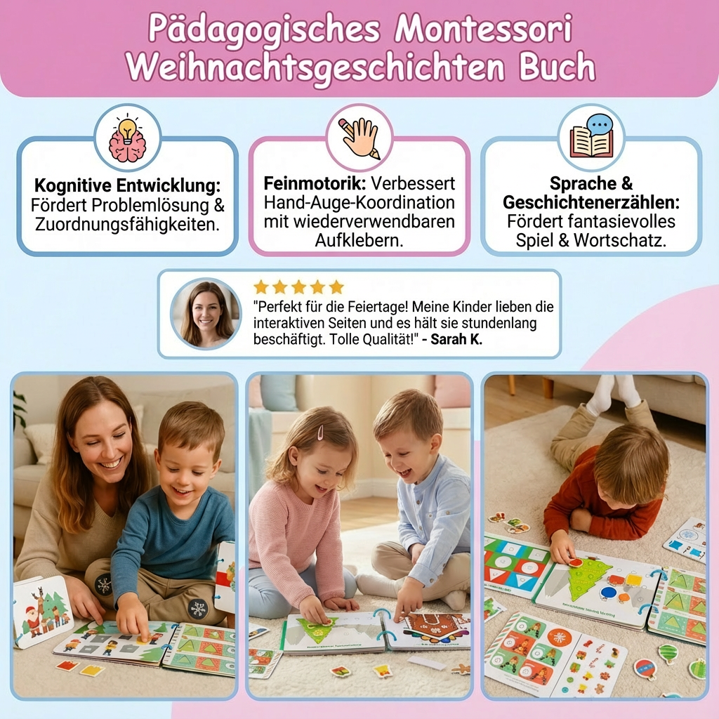 Pädagogisches Montessori Weihnachtsgeschichten Buch
