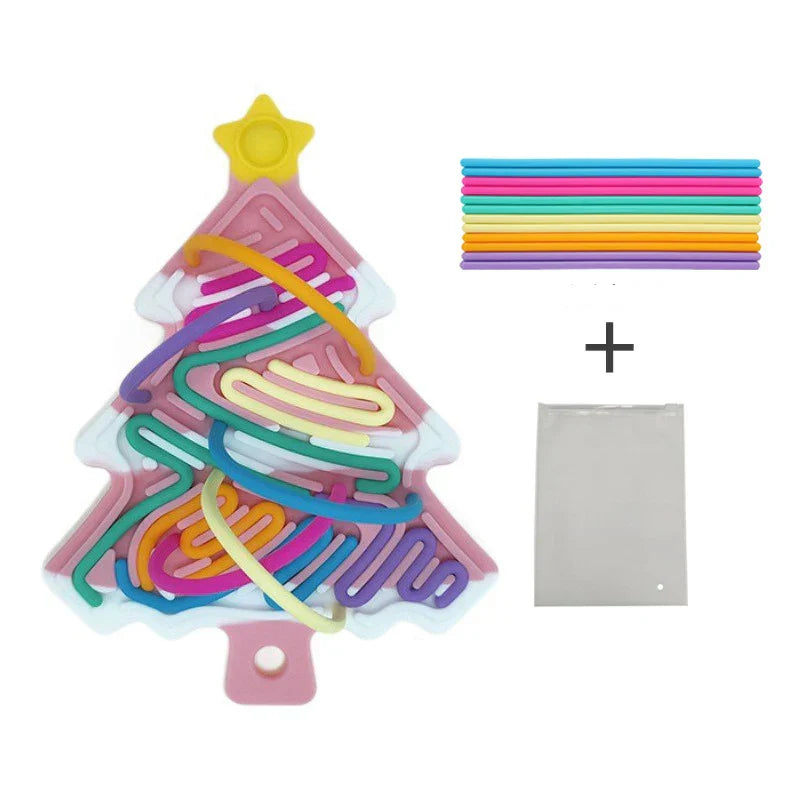 Silikon Stresslöser Weihnachtsbaum – Kompakt und Lustig für die Weihnachtszei