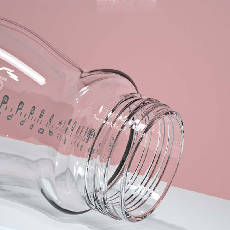 Baby Trinkflasche mit Griffen –  Silikon mit Weichem Sauger & Tiermotiv