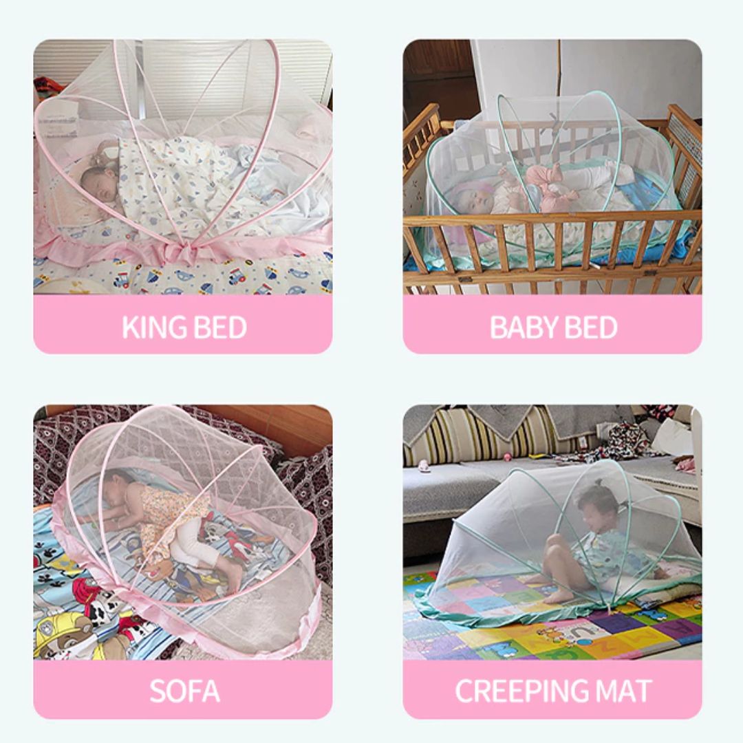 Baby Moskitonetz Zelt – Schutznetz für Babybett gegen Insekten und Mücken