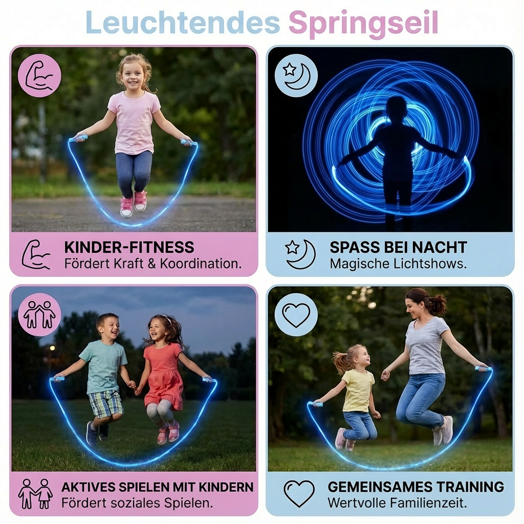 Leuchtendes Springseil