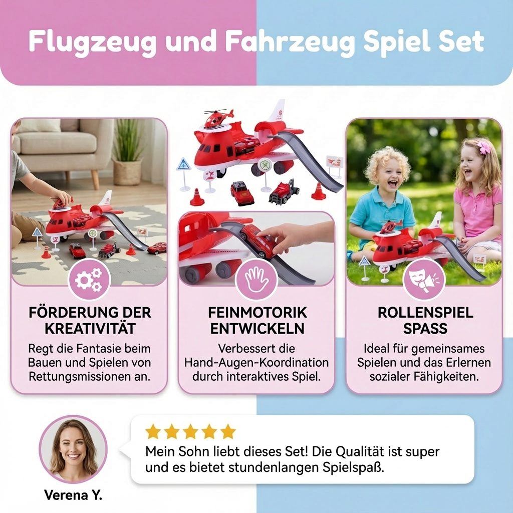 Flugzeug und Fahrzeug Spiel Set