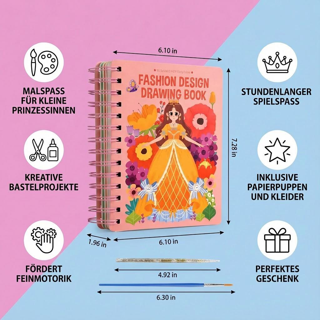 Prinzessinnen Mal und Bastelbuch